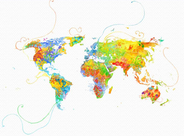 Mapas del mundo originales
